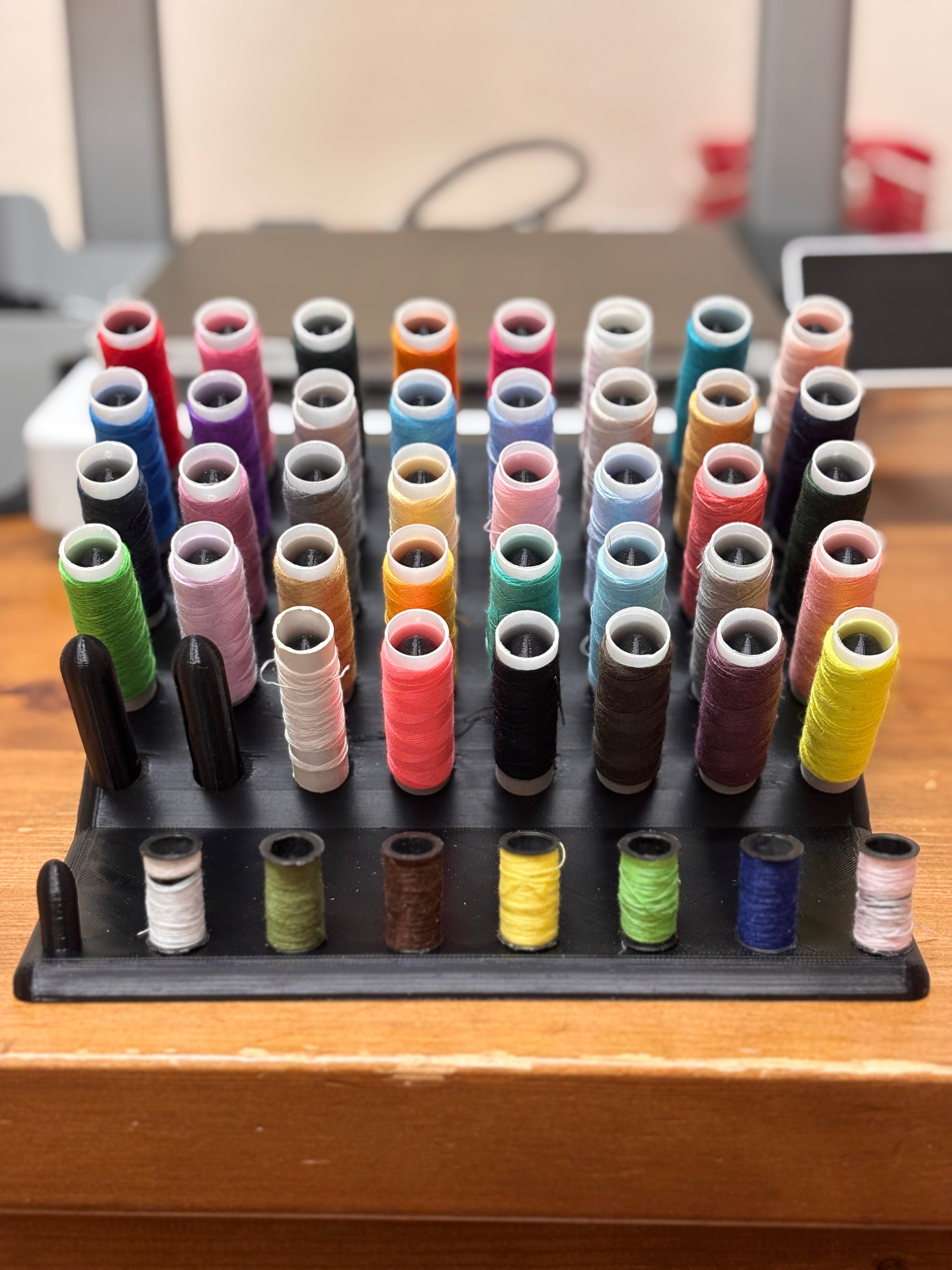 Thread Spool Rack – 40 Spool Sewing Organizer
