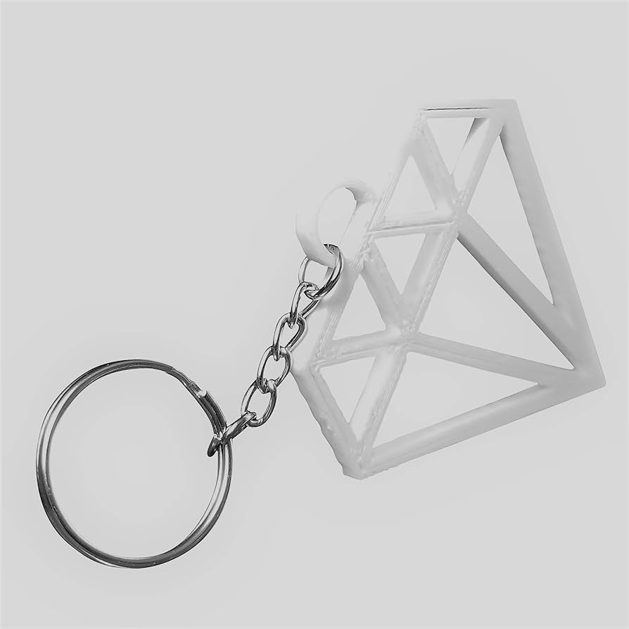 Diamond Keychain (Partly Generative 3D Model)