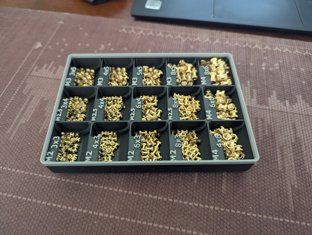Threaded Insert Gridfinity Organizer