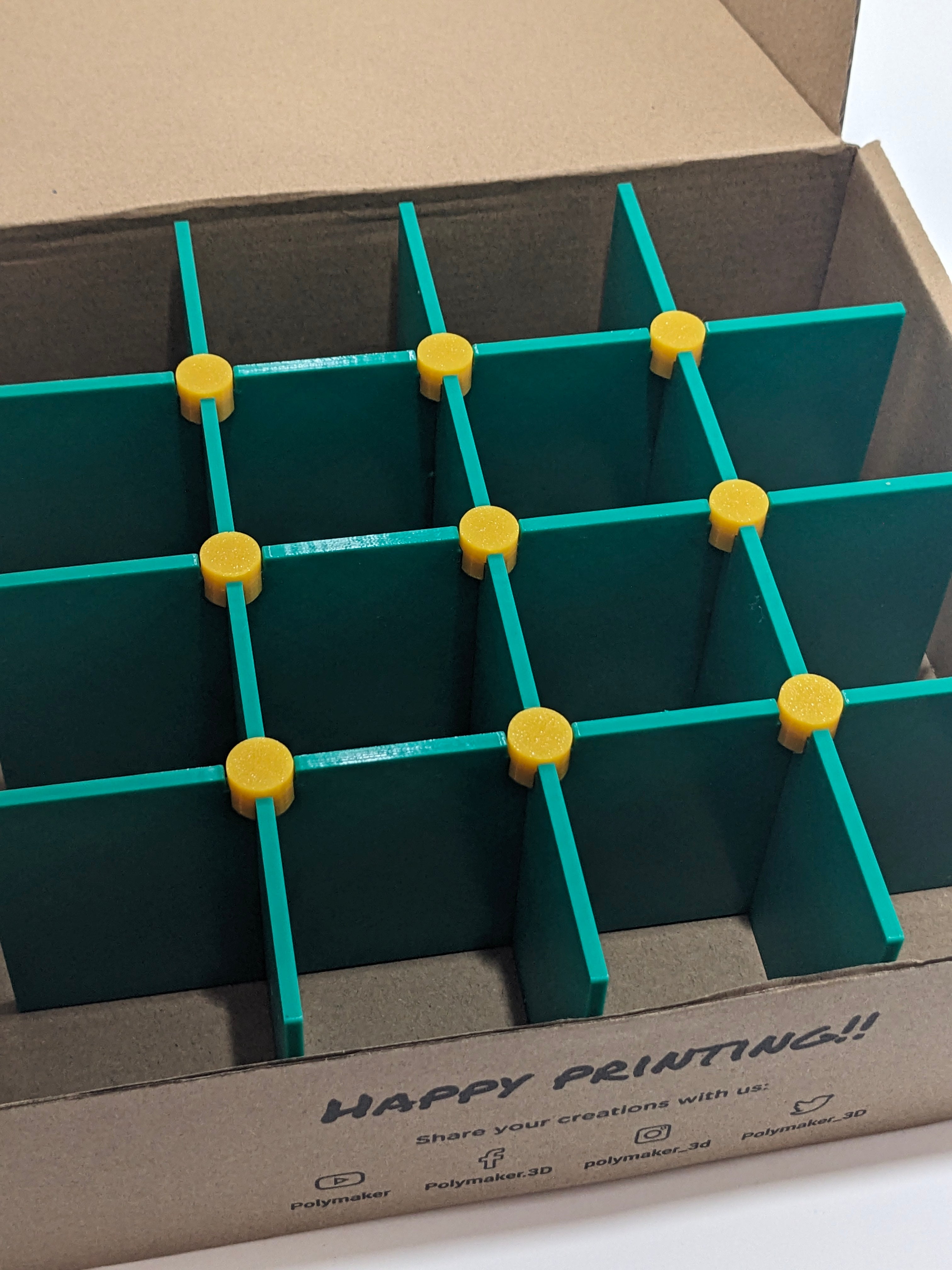 4x4 16 Divisions Filament Box Parametric Dividers
