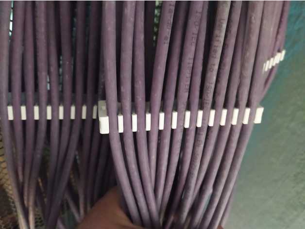 Ethernet cable runner for 24 port patch panel (numbered)