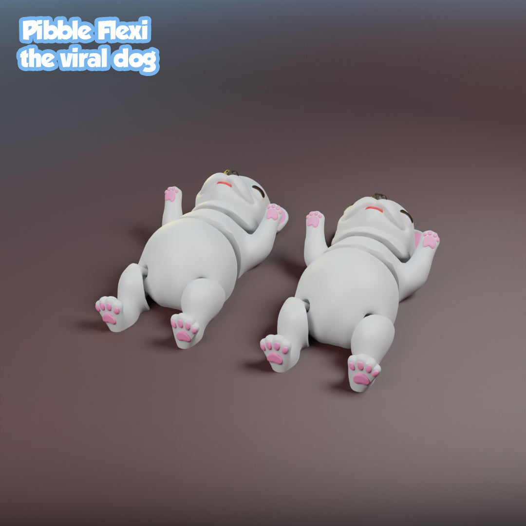 Flexi Pibble, Viral Dog, Eyes Open - Multicolor