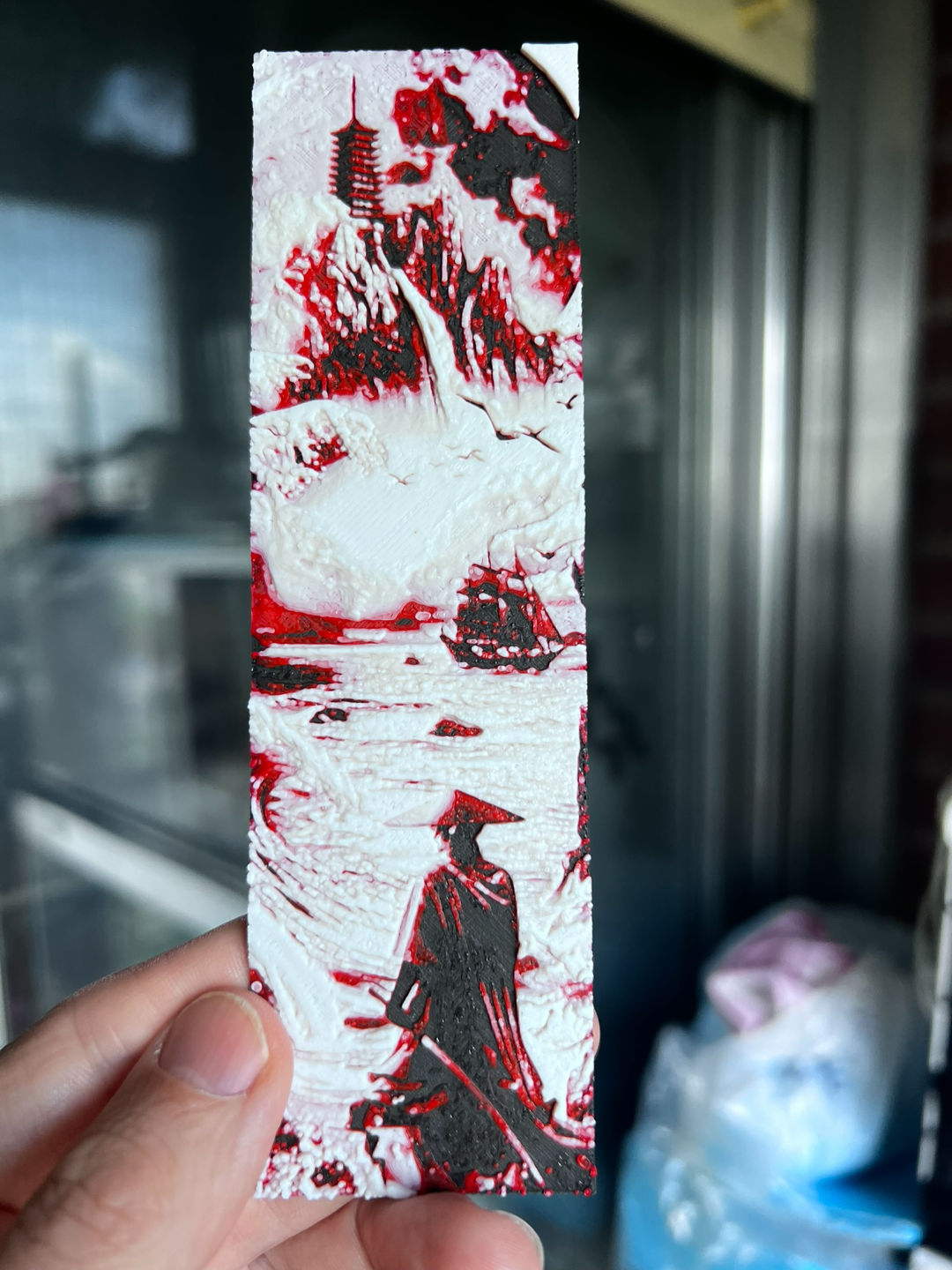 New Set 2 Bookmarks of Japanese landscape hueforge