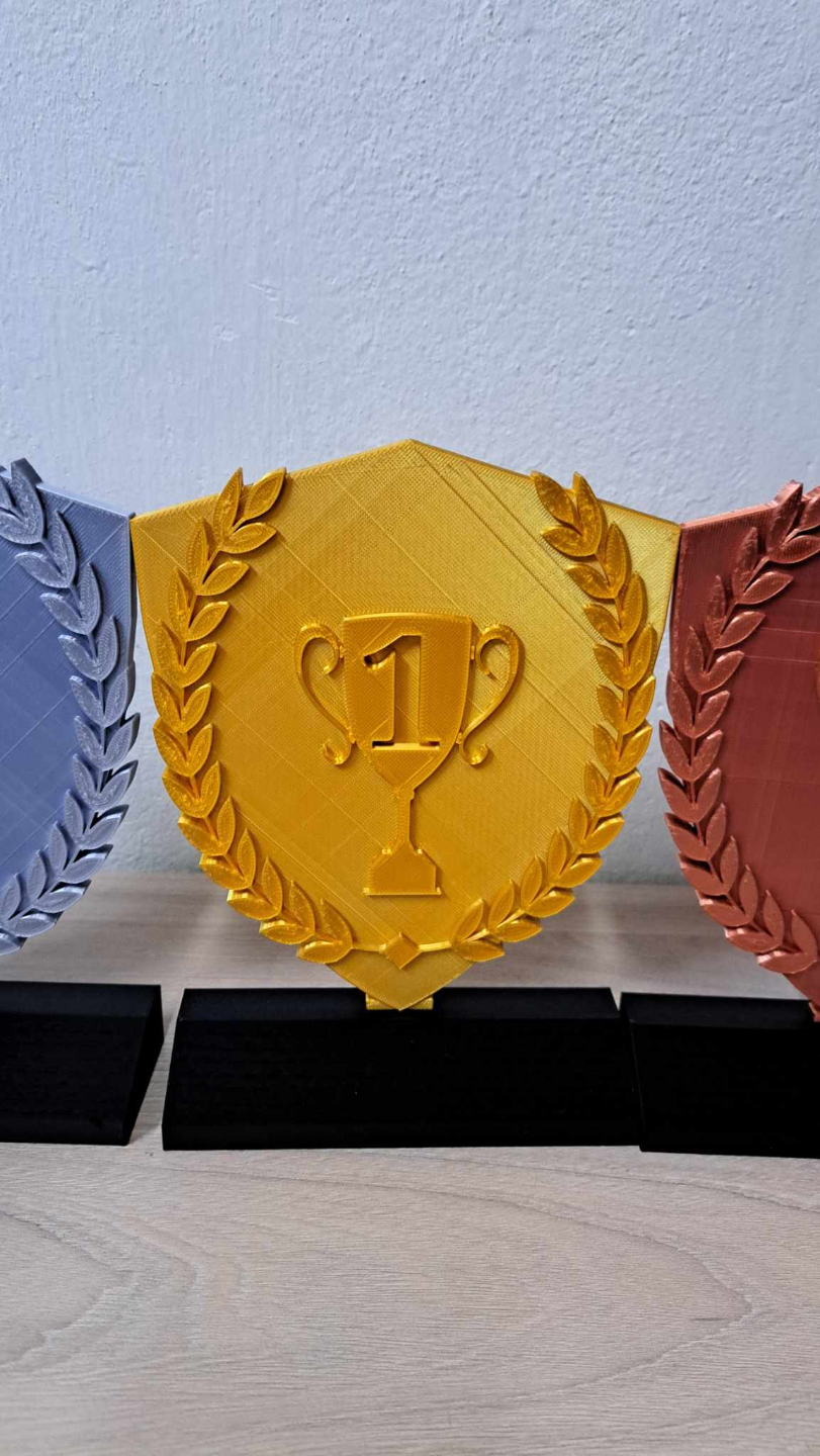 Trophy awards first second third place