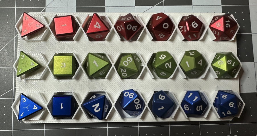 TPU-Lined Role-Playing Polyhedral Dice Storage