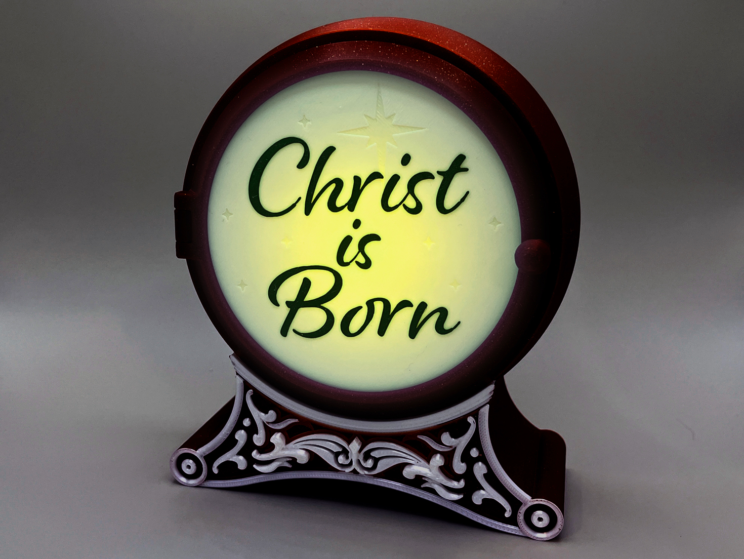 Christmas Nativity Puck Light Display