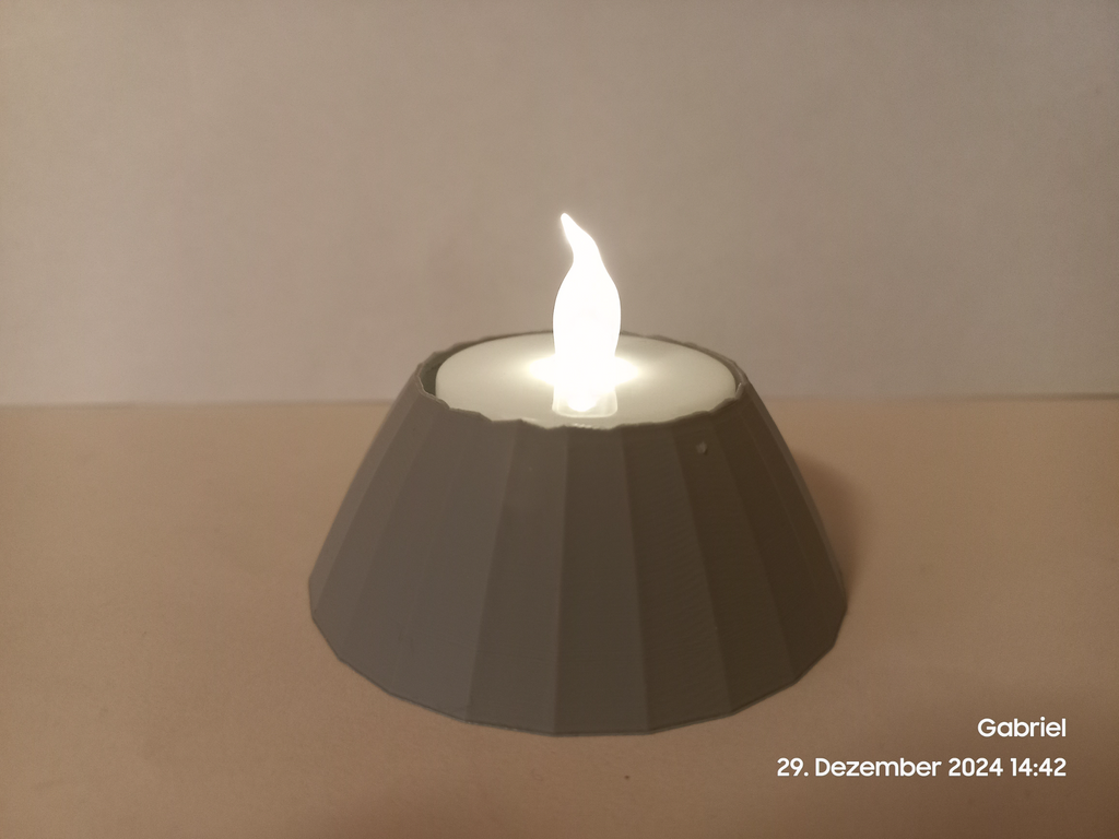 Tealight holder minimalist (volcano)