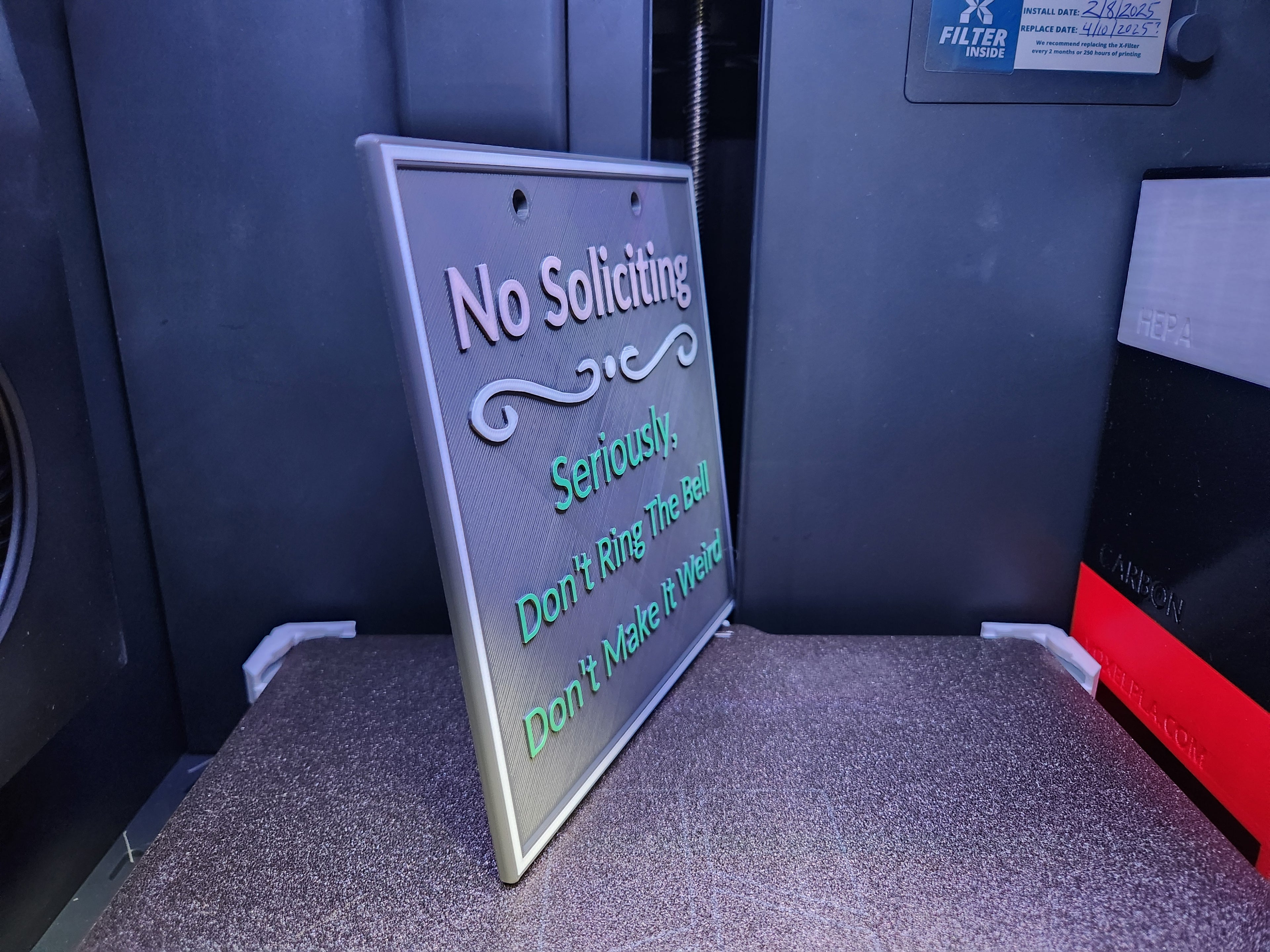 Don't Make It Weird (No Soliciting Sign)