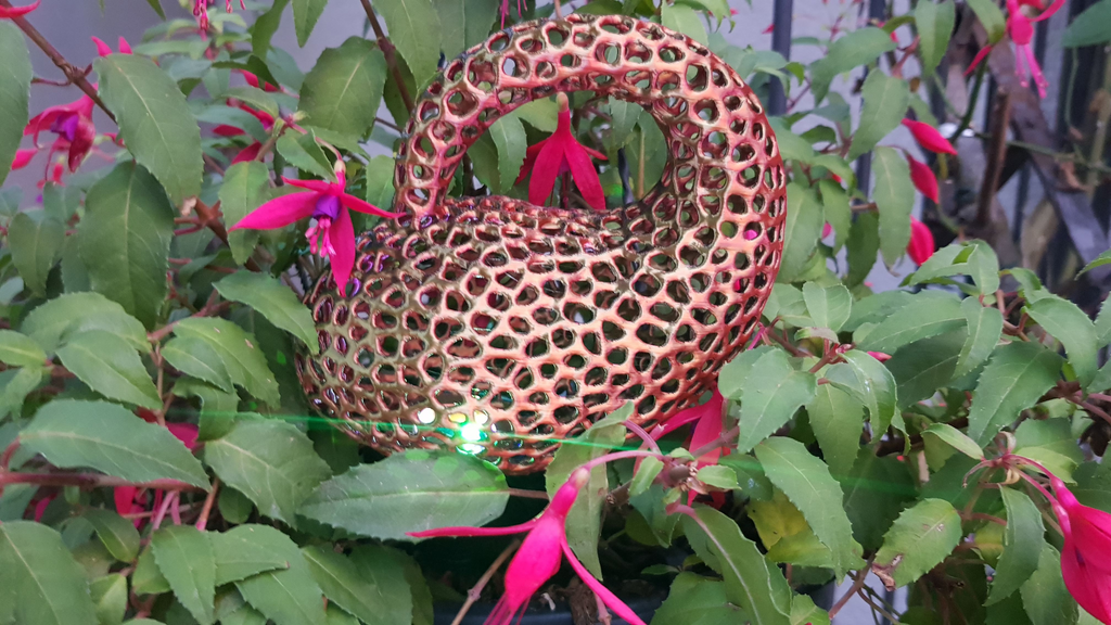 Garden solar lamp - voronised pumpkin :)
