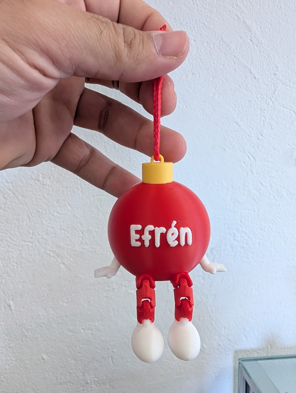 Bola de navidad personalizada articulada