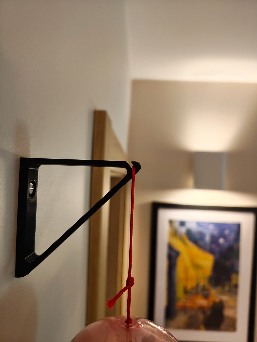 Japanese Wind Glass Bell Hook - Wall Mounted