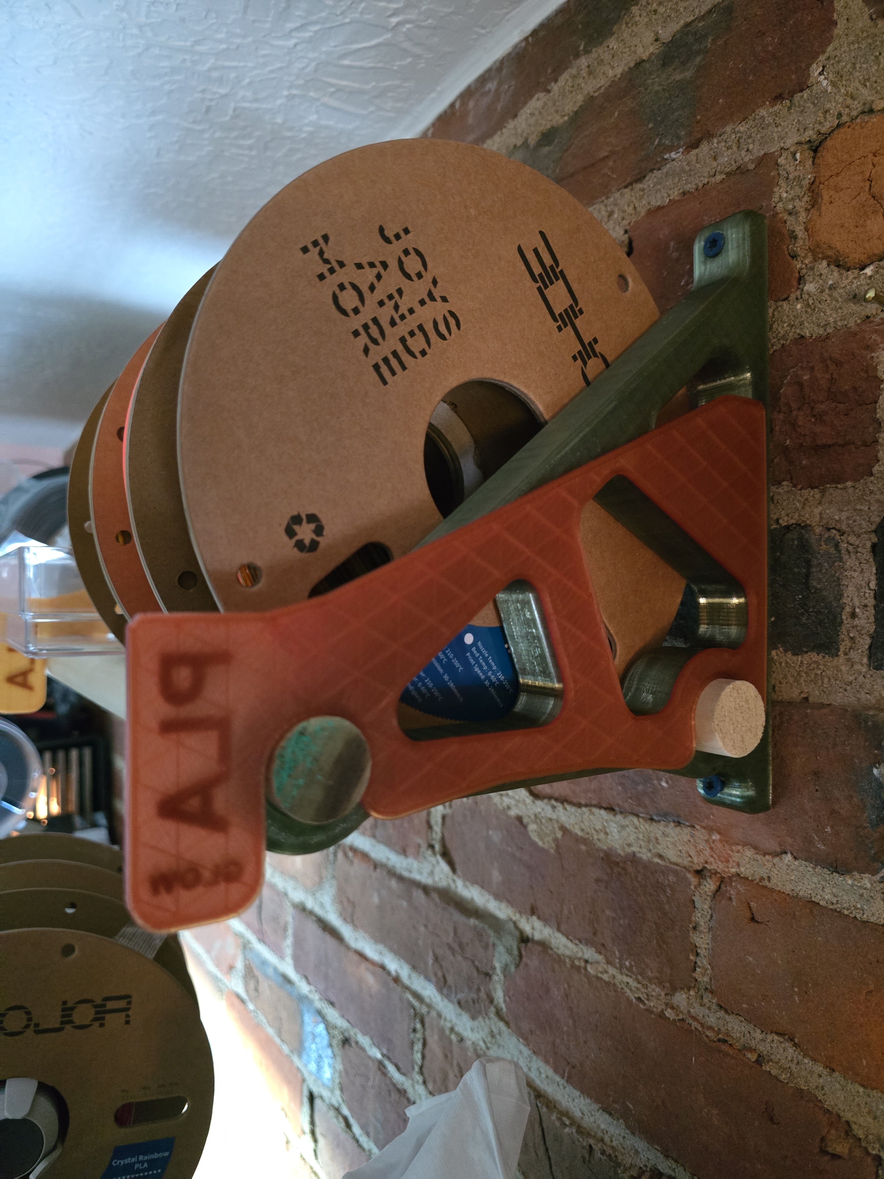 Filament Rack Labelled Divider for 1" Dowel Rack