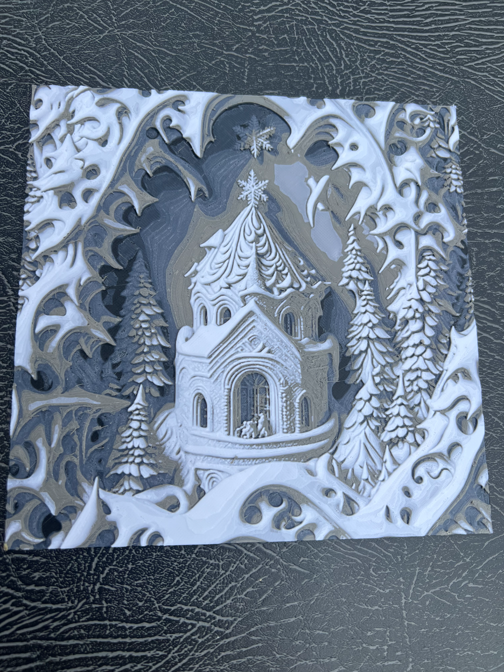 snowy Christmas fairy castle