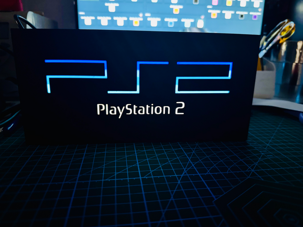 PlayStation 2 - Light up Logo / Sign - Sony PS2