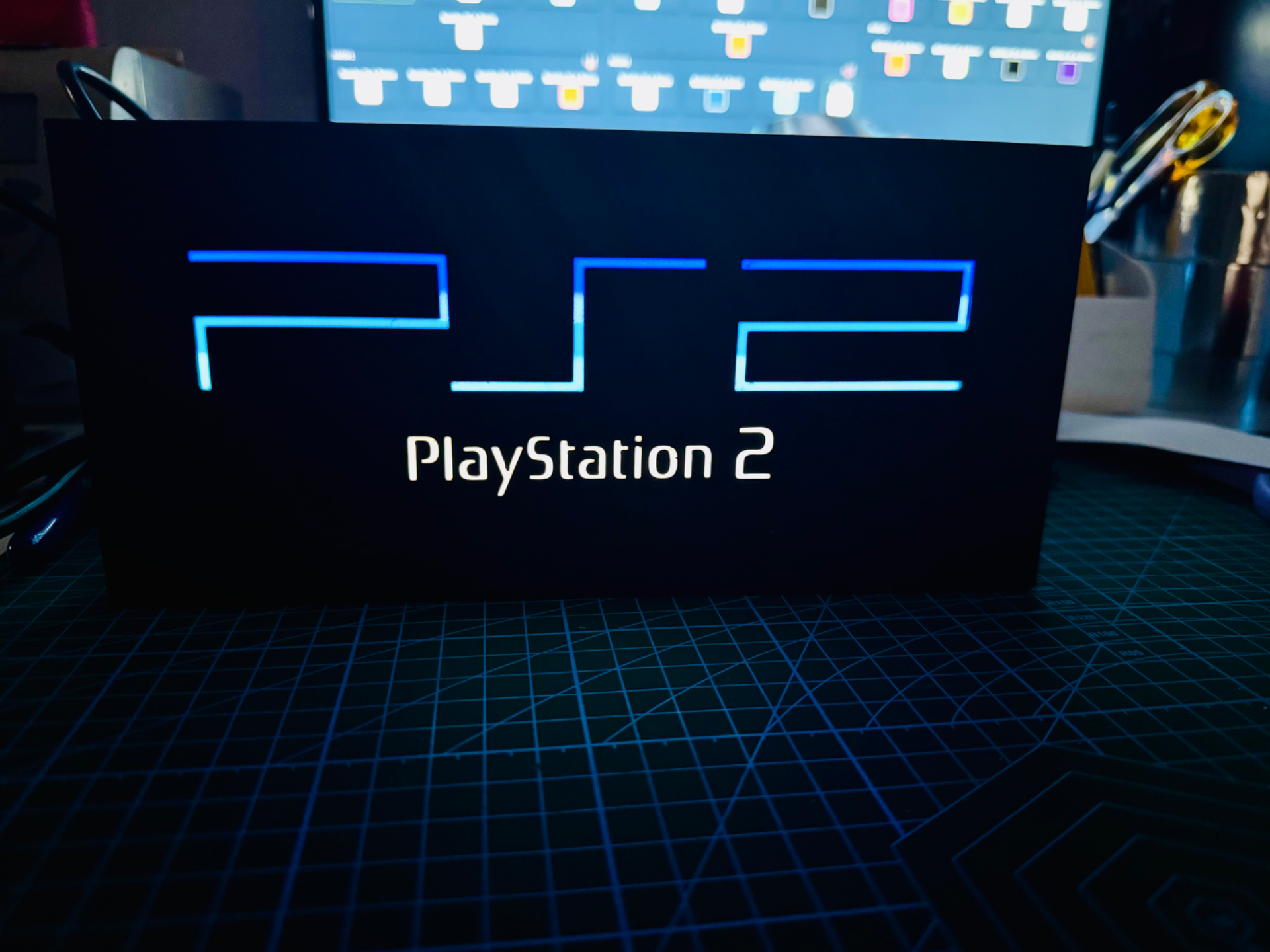 PlayStation 2 - Light up Logo / Sign - Sony PS2