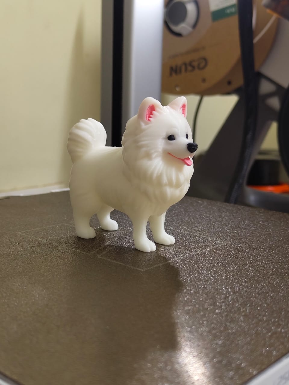 Cute Pomeranian Dog Figurine