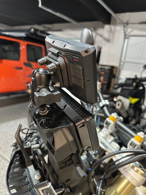 Kove 450 Rally Tablet / GPS mount with lower and upper mounting, Upper RAM ball