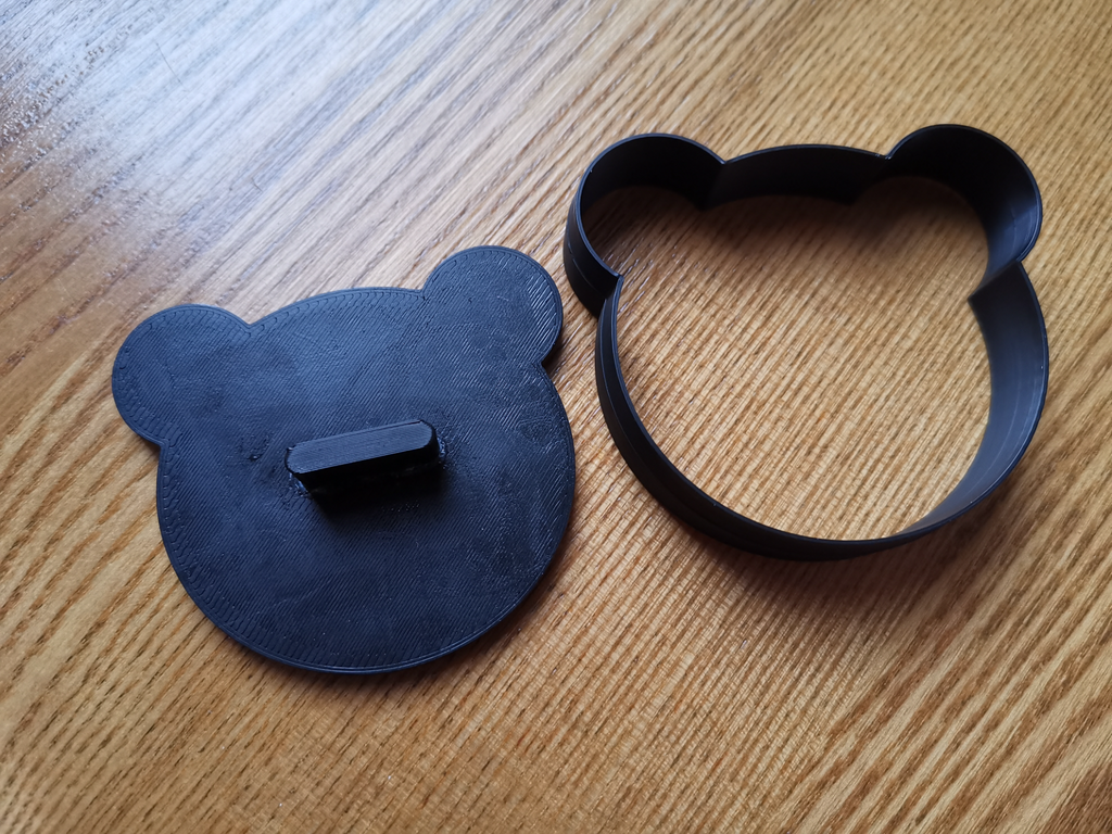 Panda Face Cookie Cutter With Stamp