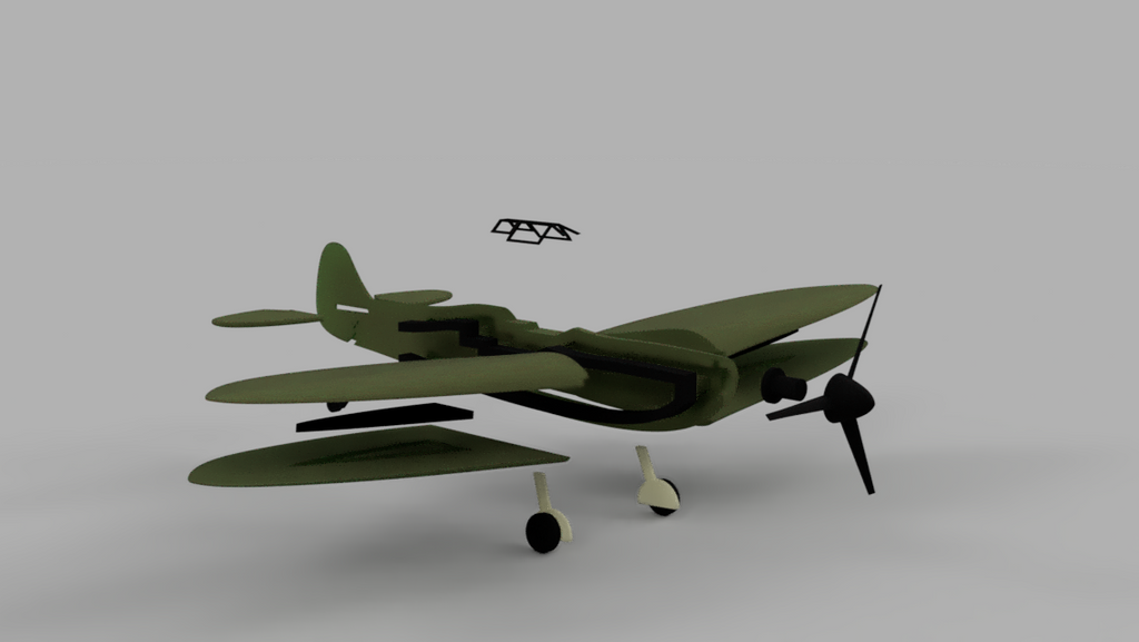 Spitfire Plane Kit Card