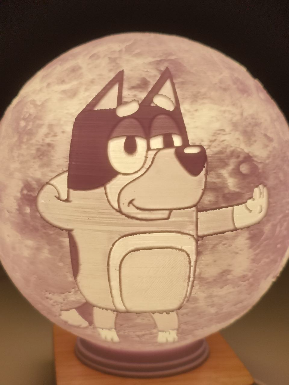 Bluey Moon Lamp