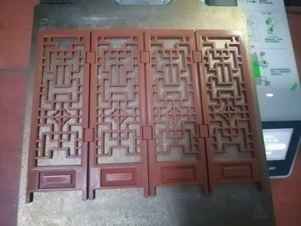 Tabletop ornament screen一体式可折叠桌面摆件中国风屏风