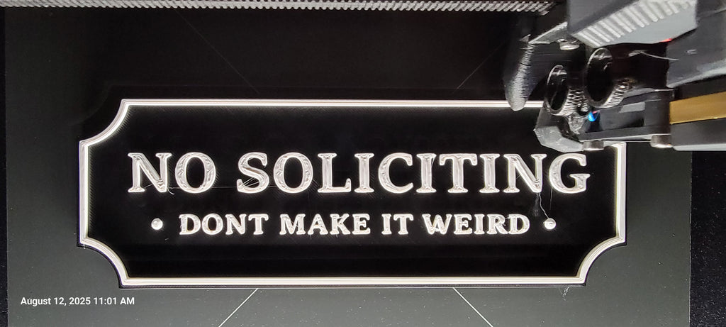 No Soliciting Sign
