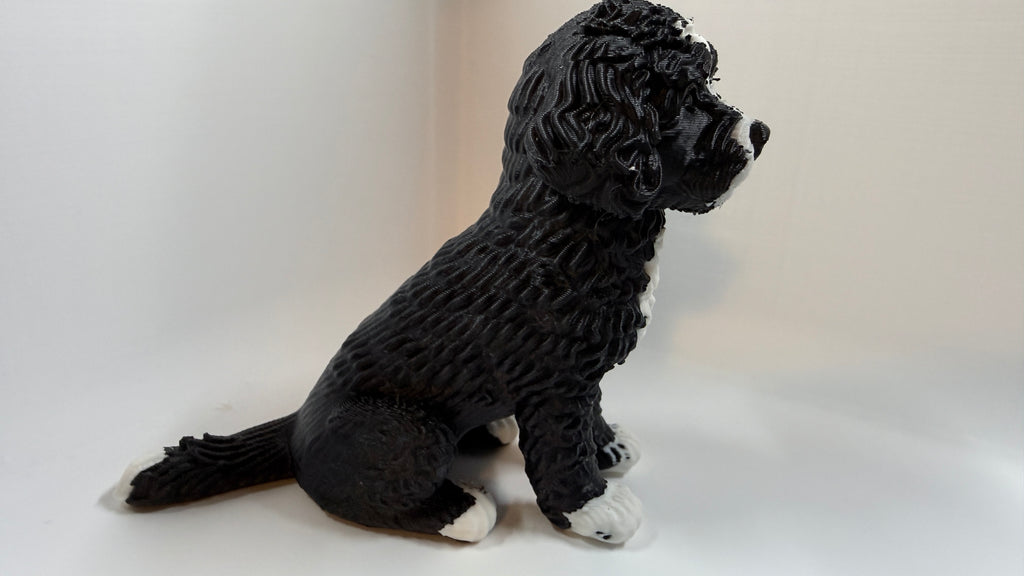 Cute Mini Bernedoodle Puppy – Easy 3D Print