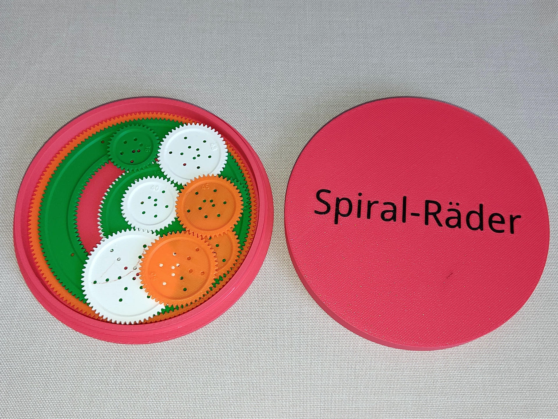Box for 3D printed Spirograph gears