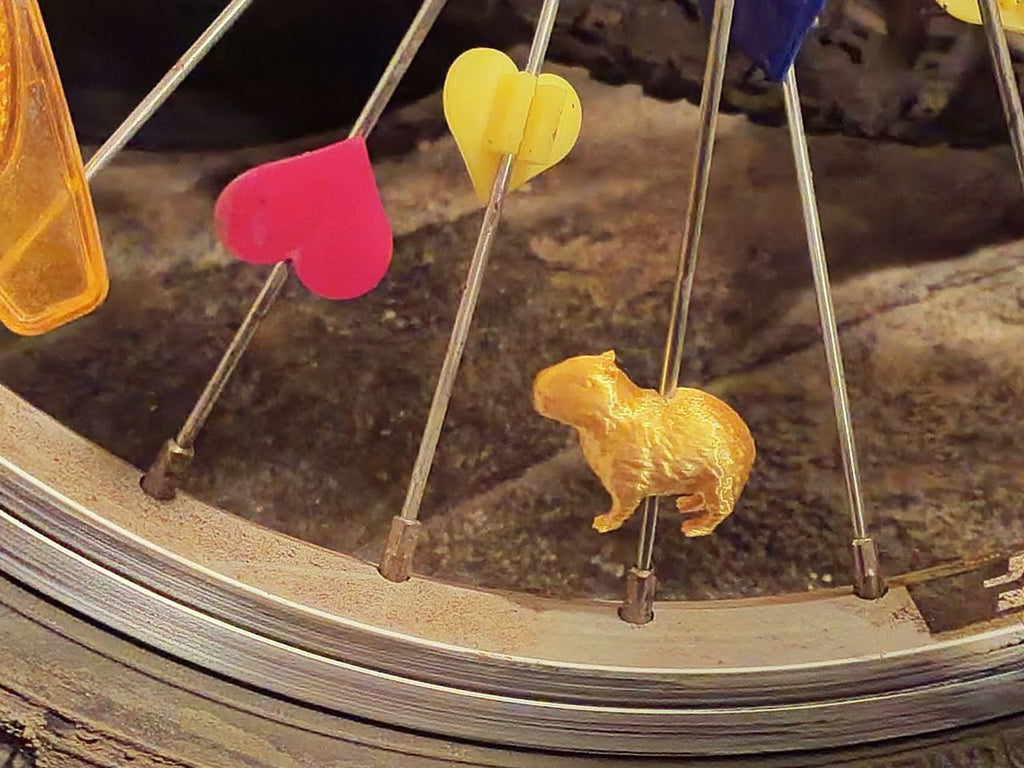 Capybara Spoke Ornament – Chill Vibes for a Bike!