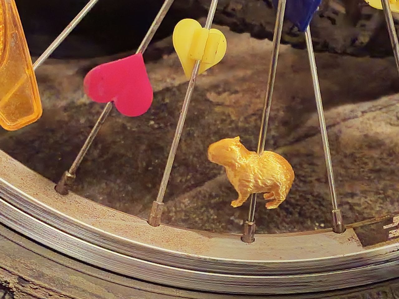 Capybara Spoke Ornament – Chill Vibes for a Bike!