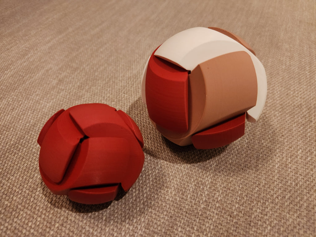 Diagonal Burr Puzzle Ball