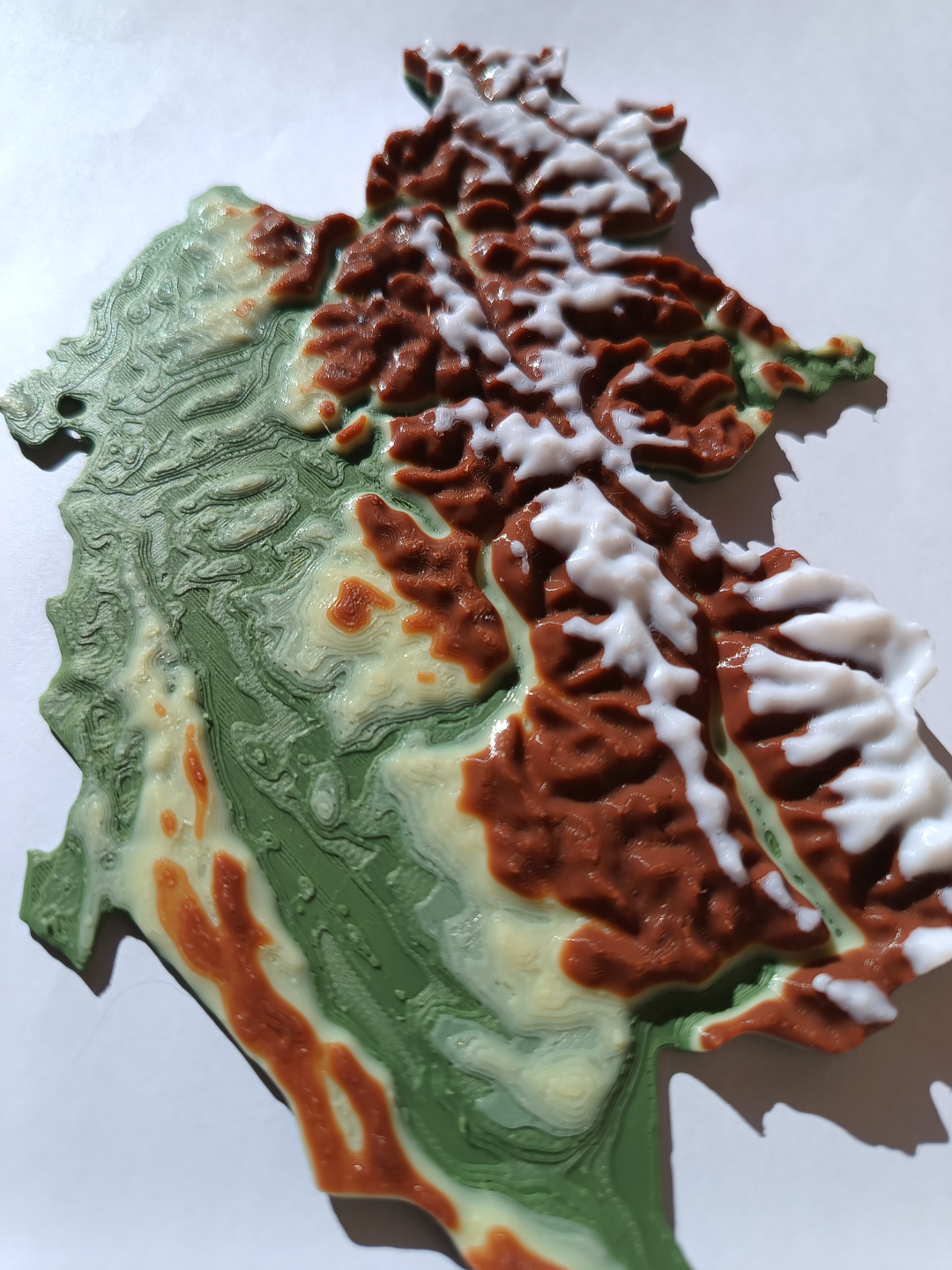 Terrain Map - Colored - Switzerland- No AMS Nedded