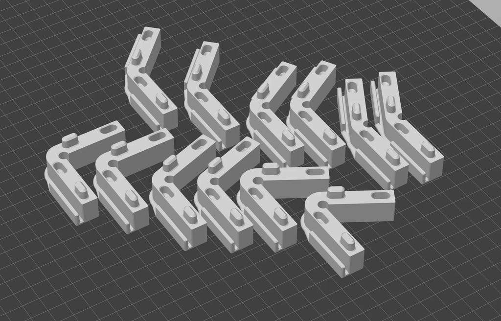 Corners clamp for cargo straps multi angles 26mm