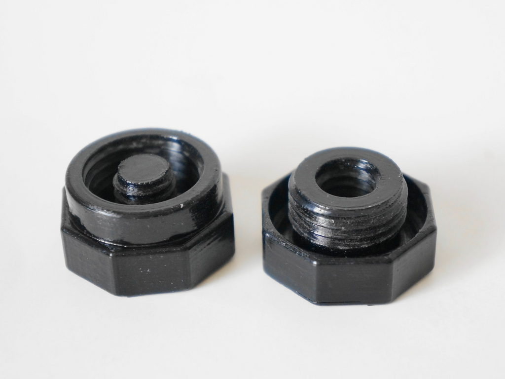 Coaxial threaded heavy duty leveler