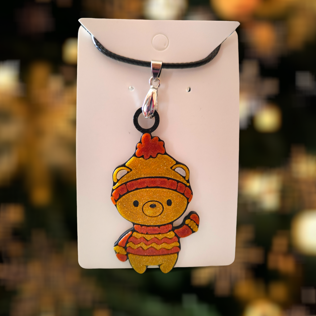 Cute Bear - Earrings and Necklace