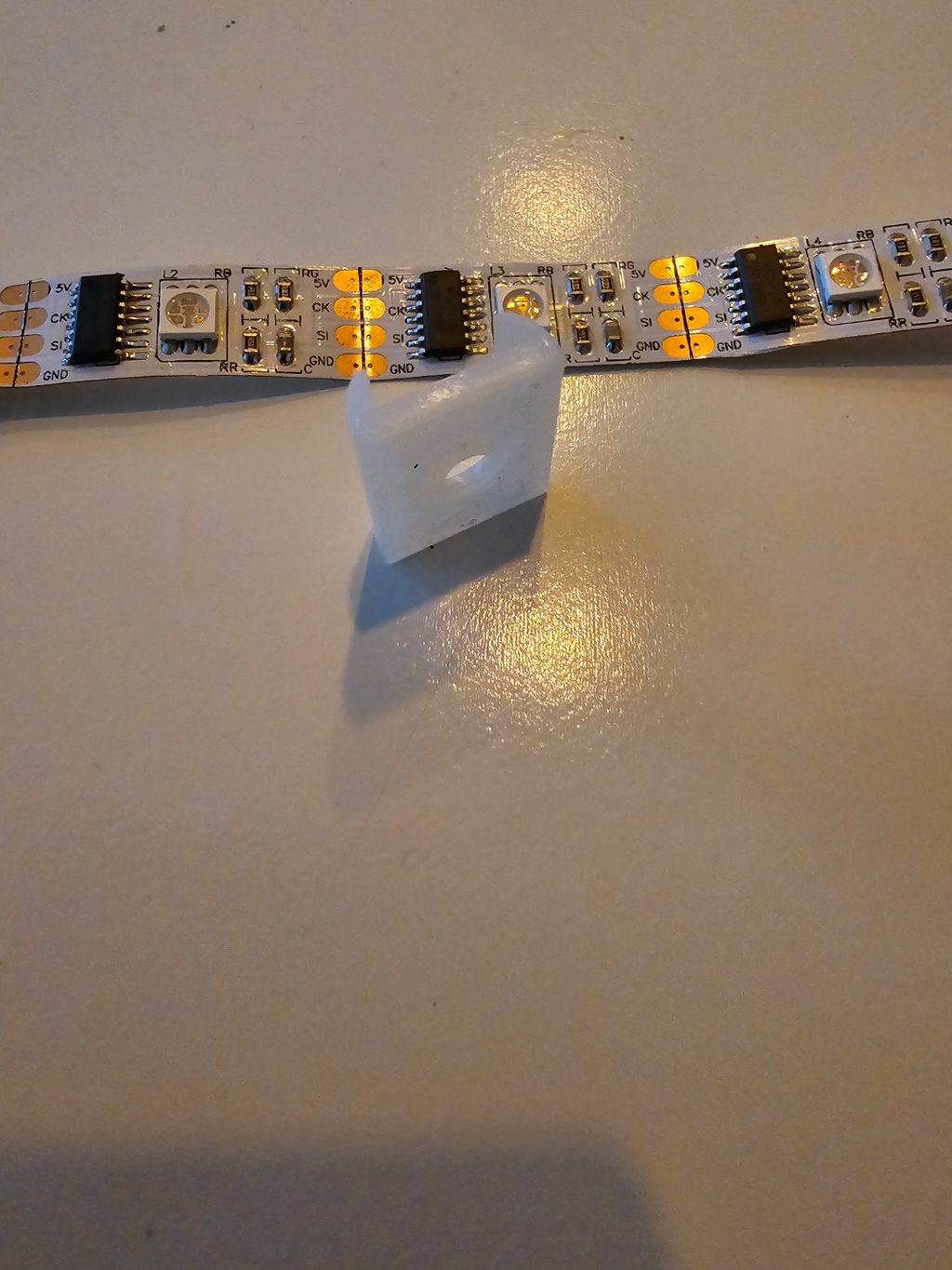 WS2801 / 12mm LED Clip - screwable LED Strip mount