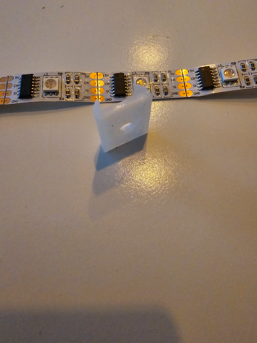 WS2801 / 12mm LED Clip - screwable LED Strip mount