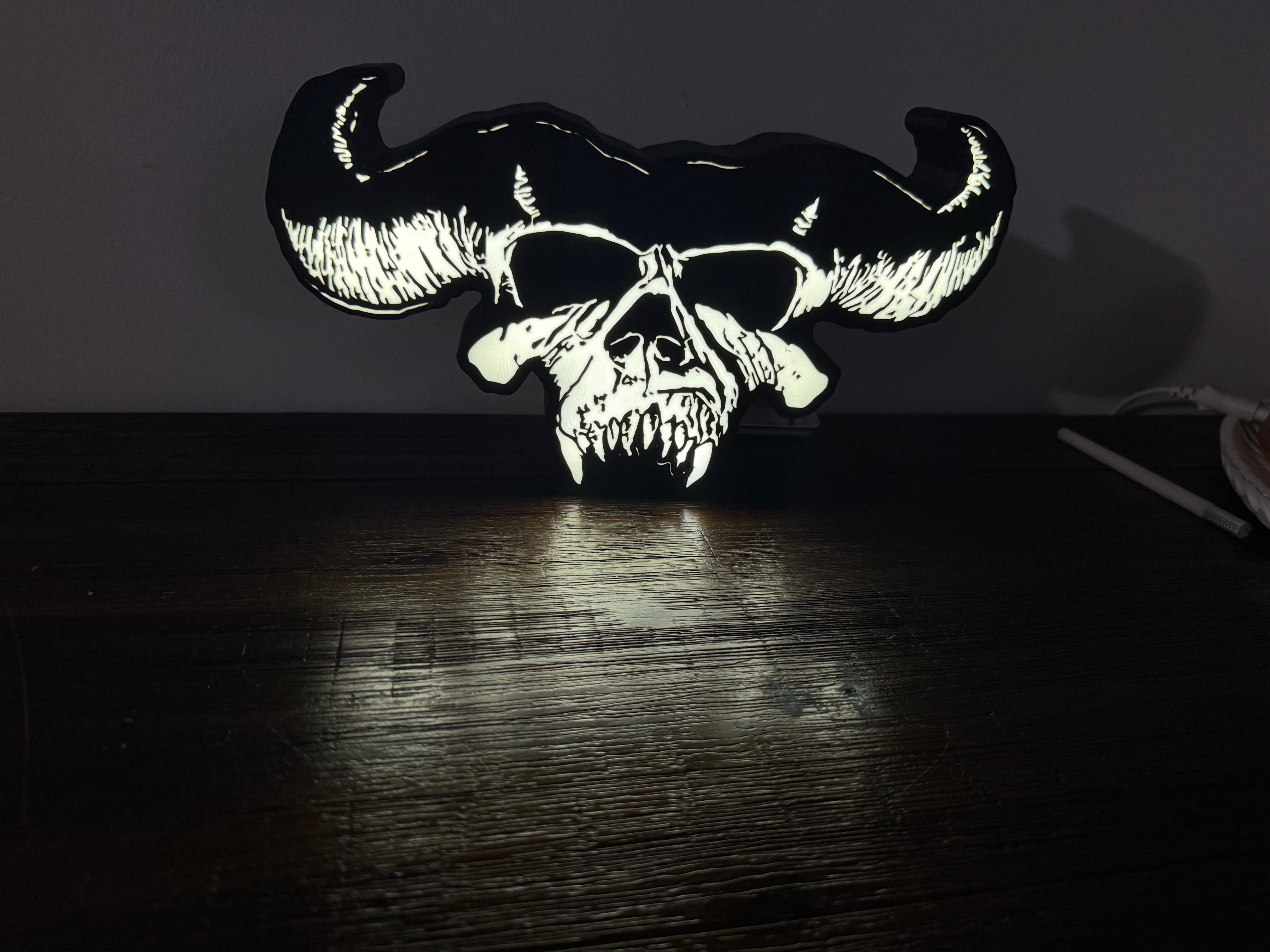 Danzig Skull / Misfits - Light up Sign