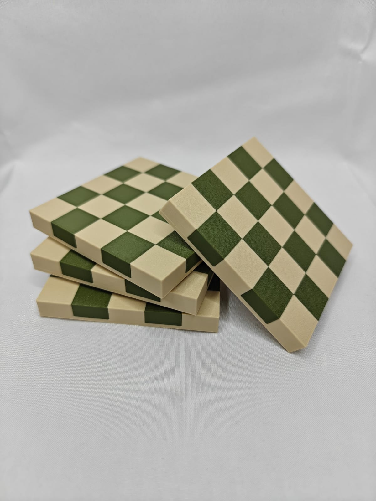 Checkered Coaster Set