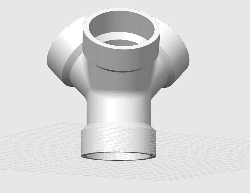 PVC pipe tripod leg fitting