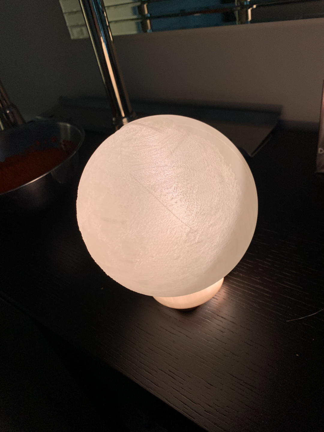 Lithophane Moon Globe