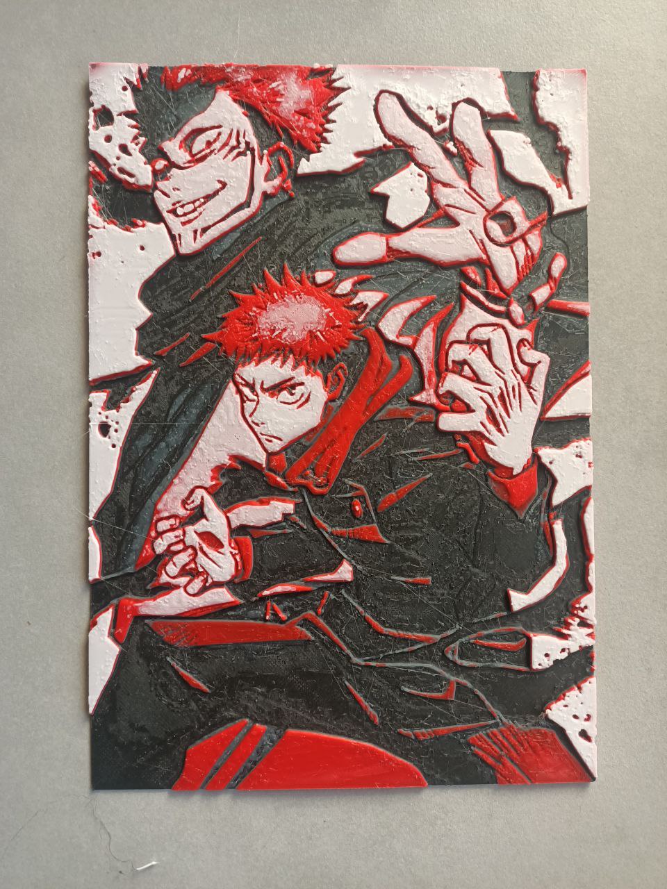 Yuji Itadori & Sukuna – Jujutsu Kaisen (Hueforge)
