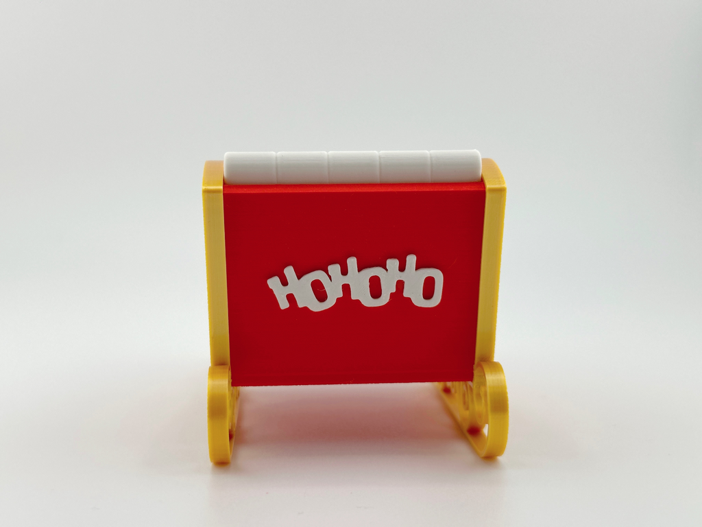 CHRISTMAS SANTA'S SLEIGH - NO SUPPORTS NEEDED - COMMERCIAL LICENSE