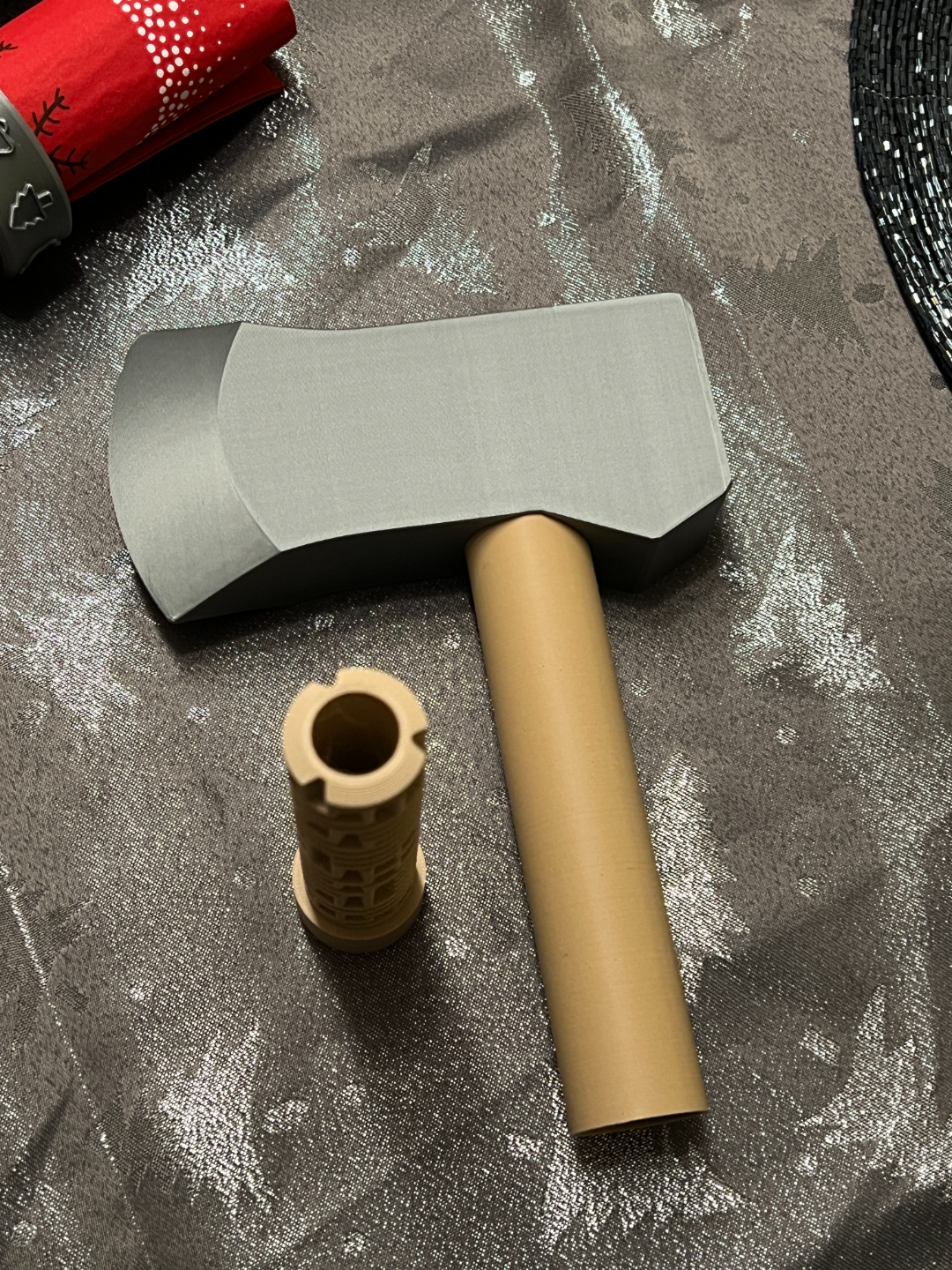Battle Axe with secret Maze Puzzle container.