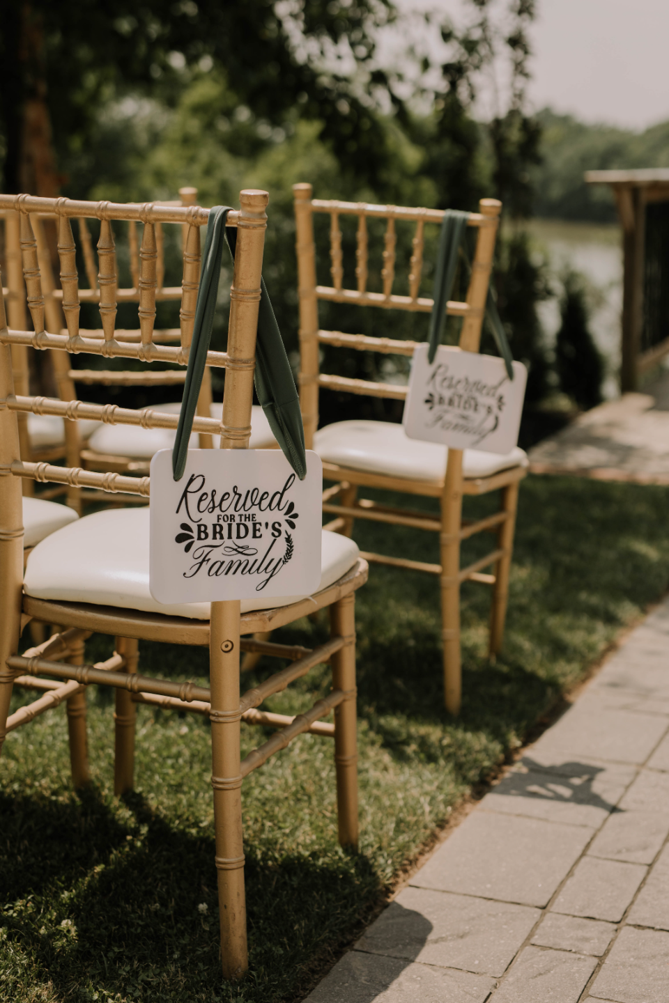 Reserved Chair Bride And Groom Wedding Sign