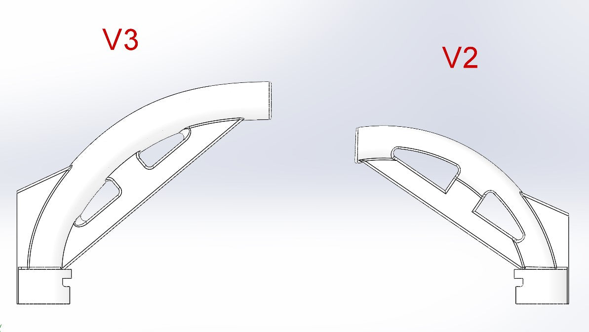 NEW - X1 PTFE Tube protection V3 (stable, medium bow) print head