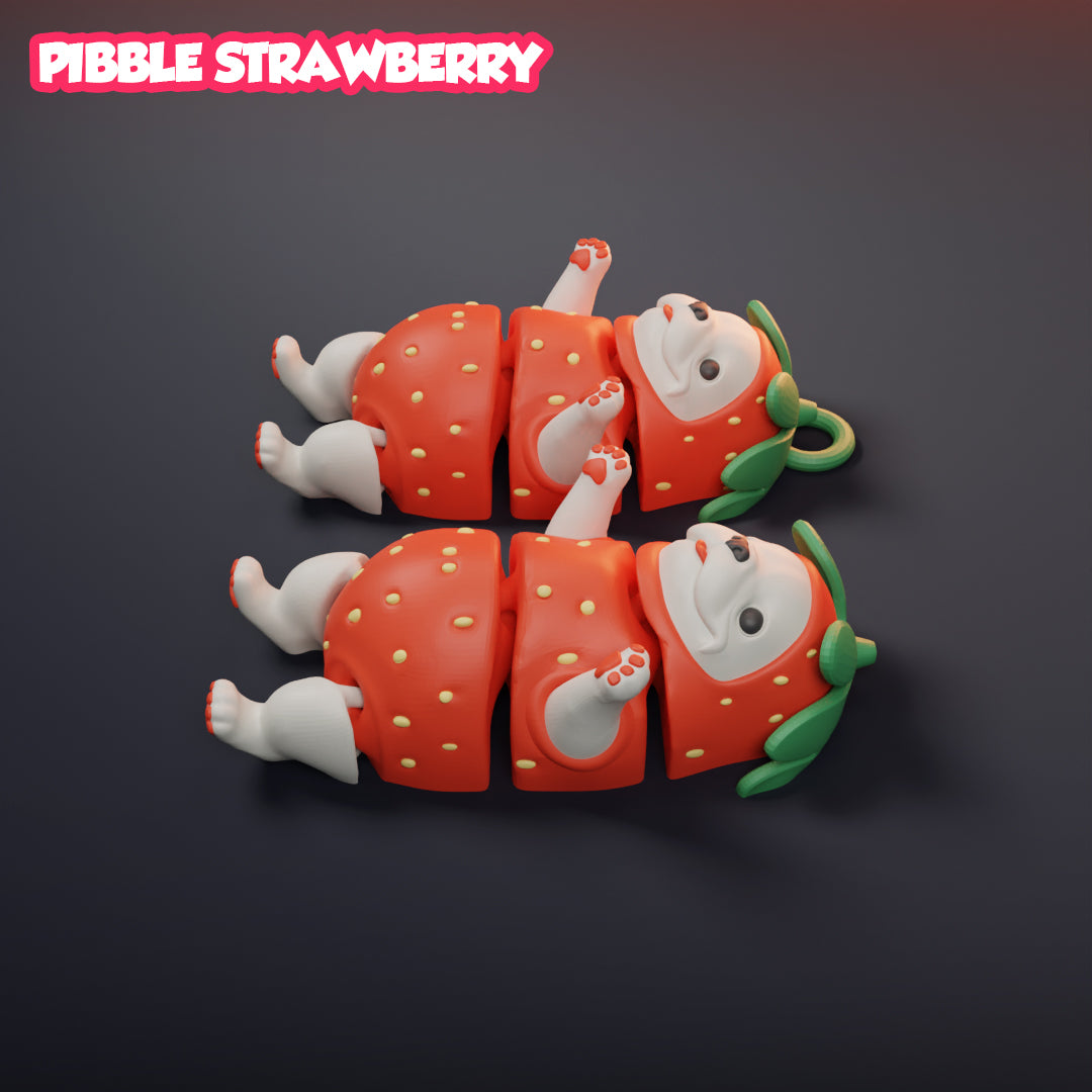Strawberry Pibble, Viral Dog - Multi-color