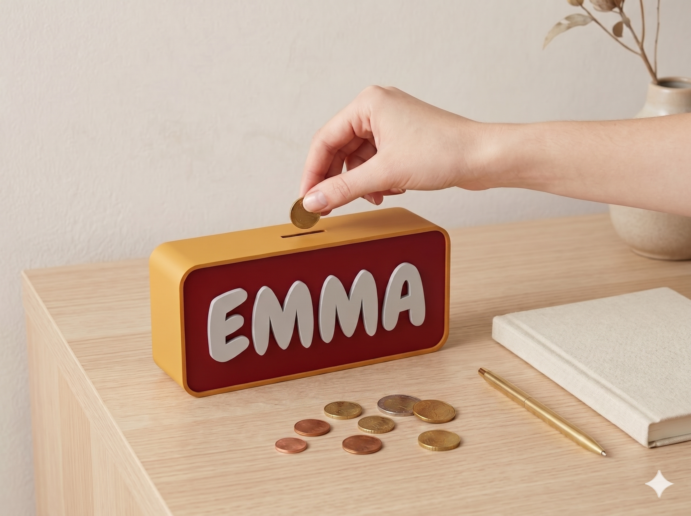 Parametric Name Piggy Bank Maker