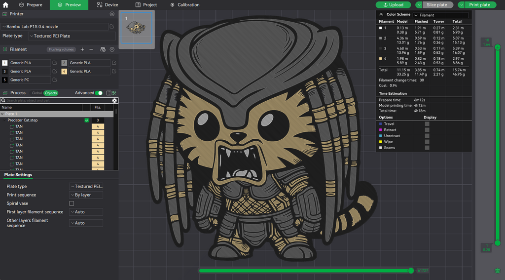 Predator Cat (Yautja) - User Requested