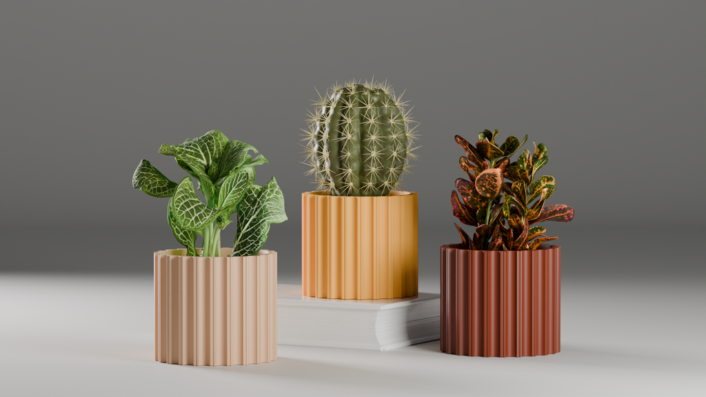 Mid Century Modern Planter (Free Commercial Use)